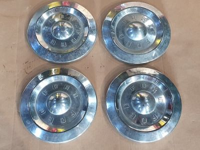 1957-1959 Ford Fairlane Thunderbird Ranchero Tbird Dog Dish Hub Caps
